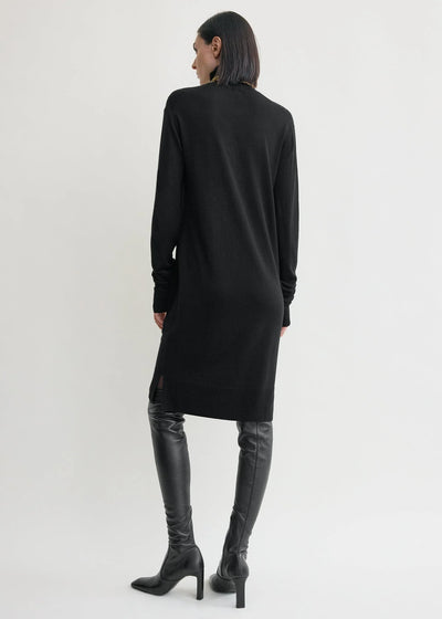 Turtleneck dress - Black
