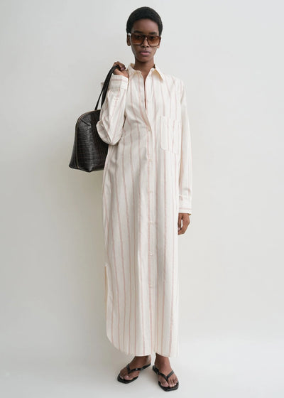 Striped Tunic Dress - Ecru/Blossom