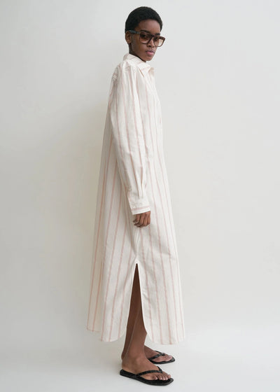 Striped Tunic Dress - Ecru/Blossom