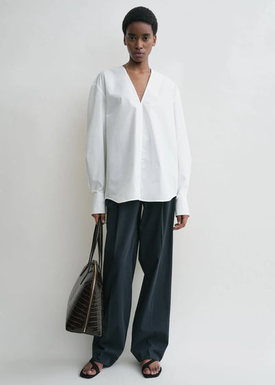 V-Neck Shirt - White