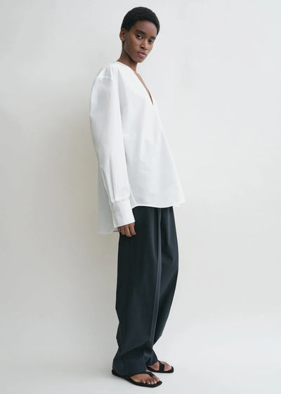 V-Neck Shirt - White