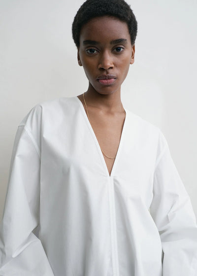 V-Neck Shirt - White