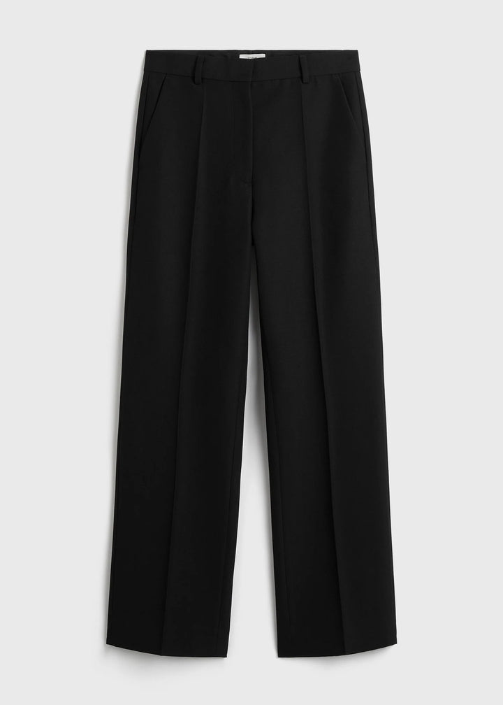 STRAIGHT SUIT TROUSERS - Black