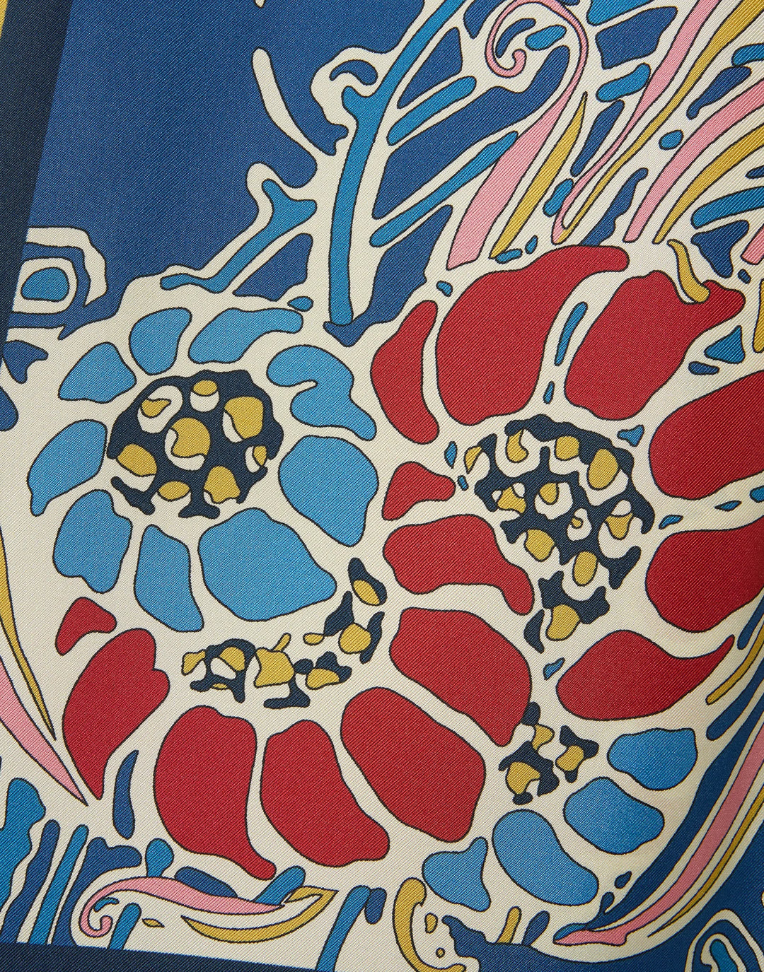 Palazzo Pants - Lemuria Placée Blue in Silk Twill