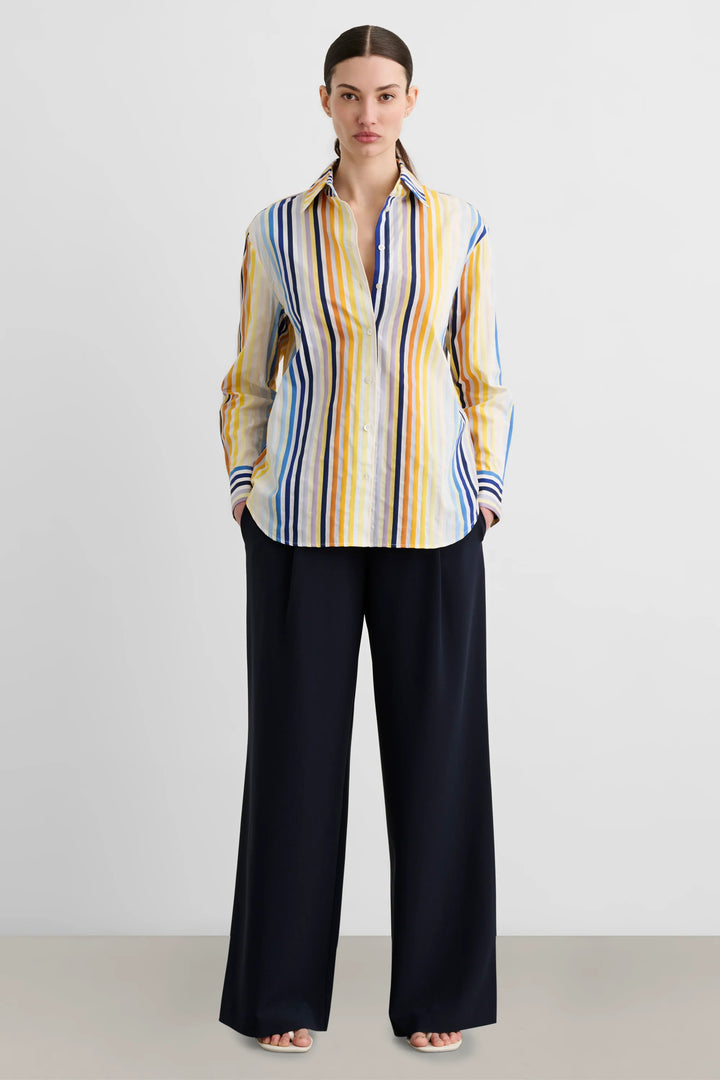 Brennan Boyfriend Shirt - Blue Multi