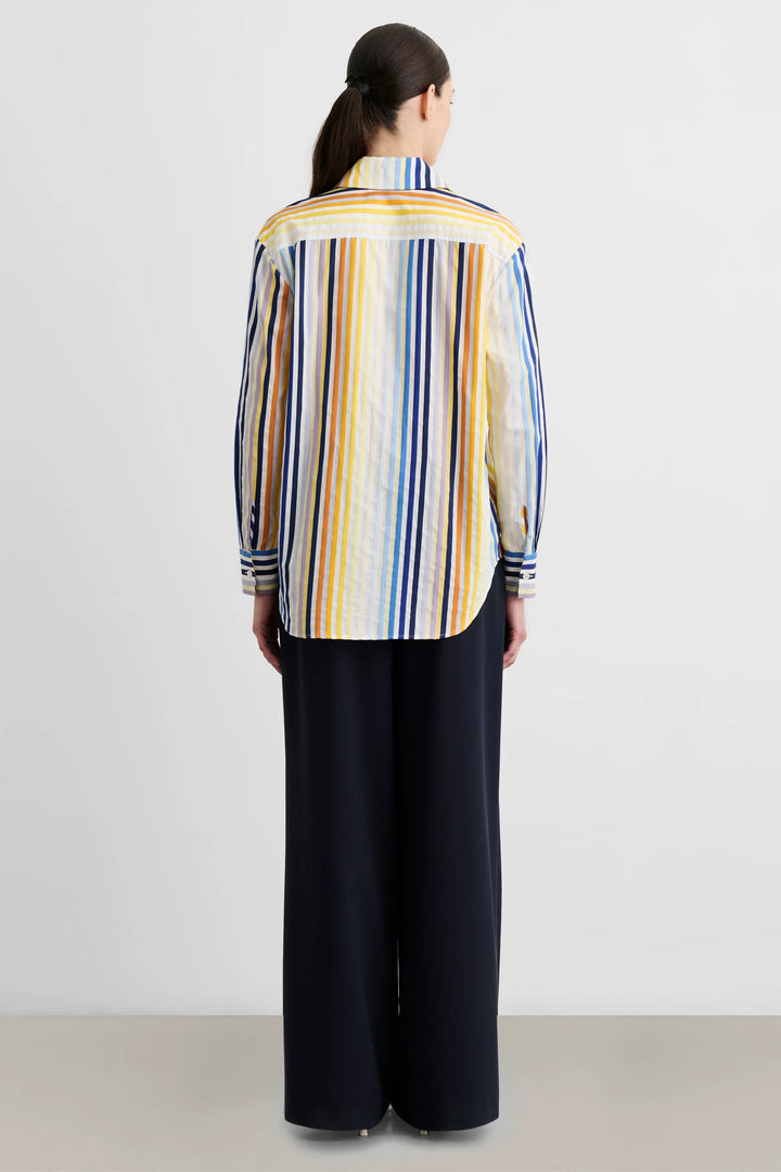 Brennan Boyfriend Shirt - Blue Multi
