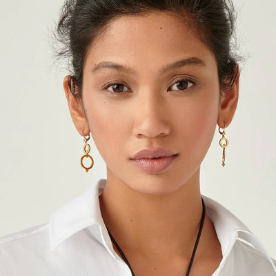 18K SPIN EARRINGS