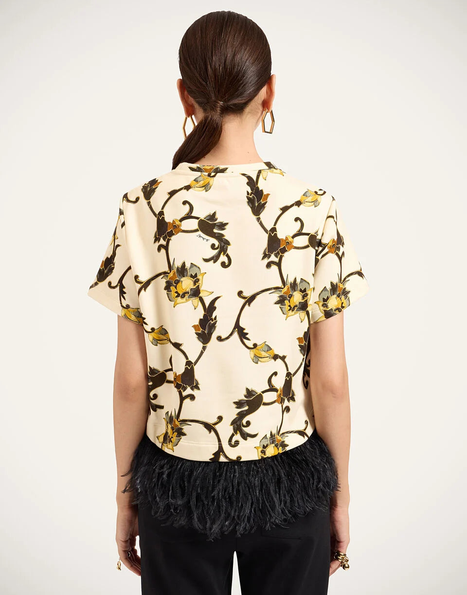 La Scala Tee in Buttercup White