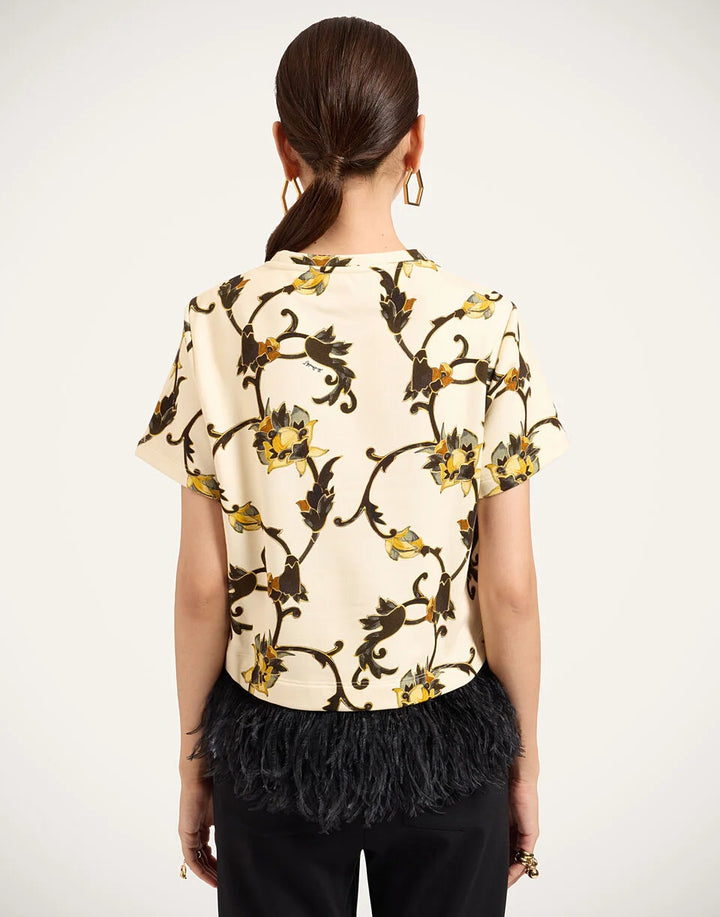 La Scala Tee in Buttercup White
