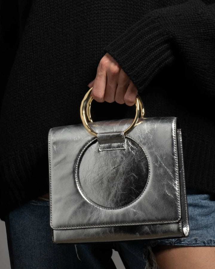 The Hunter Convertible Crossbody Bag - Silver