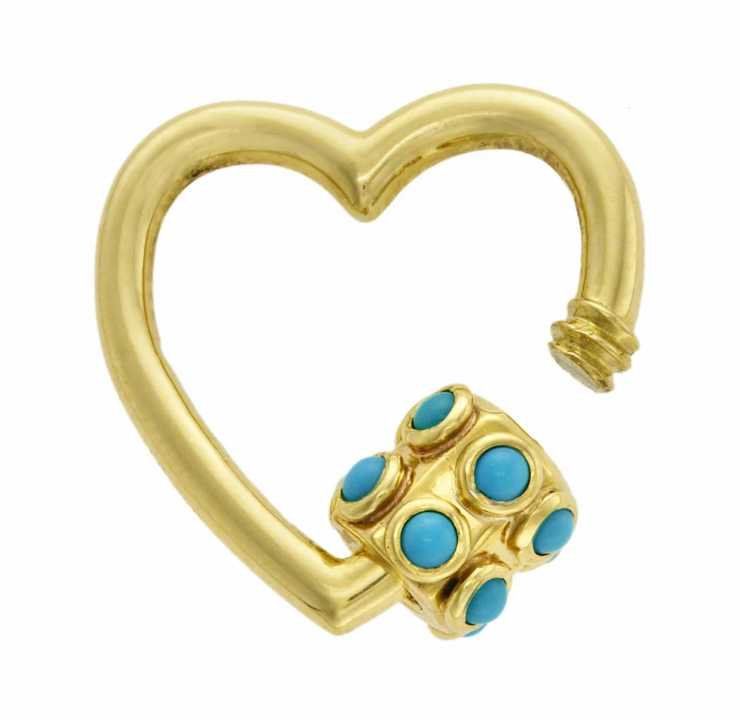 Stoned Heartlock with Turquoise