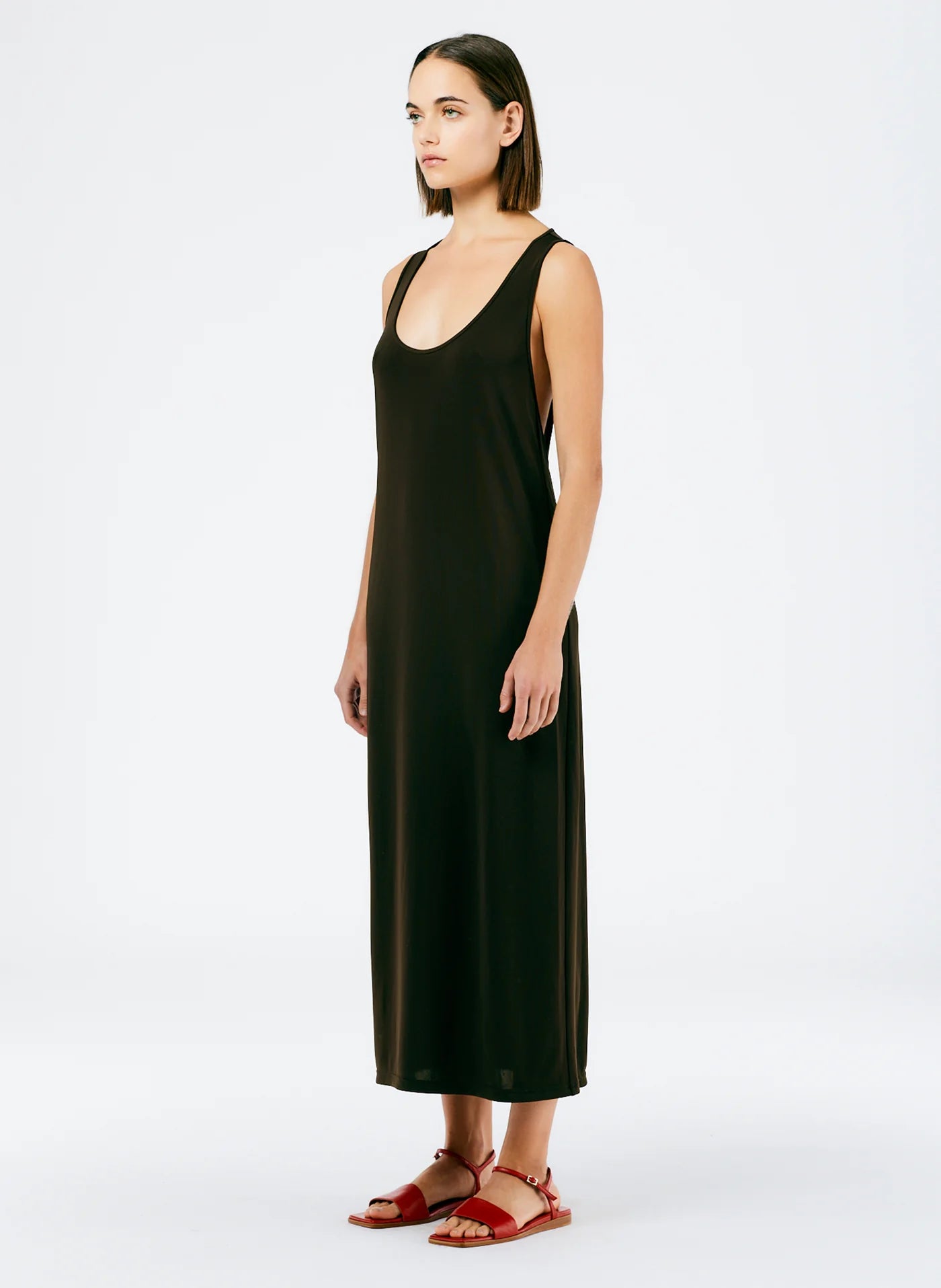 Harlow Jersey Tank Dress - Brown