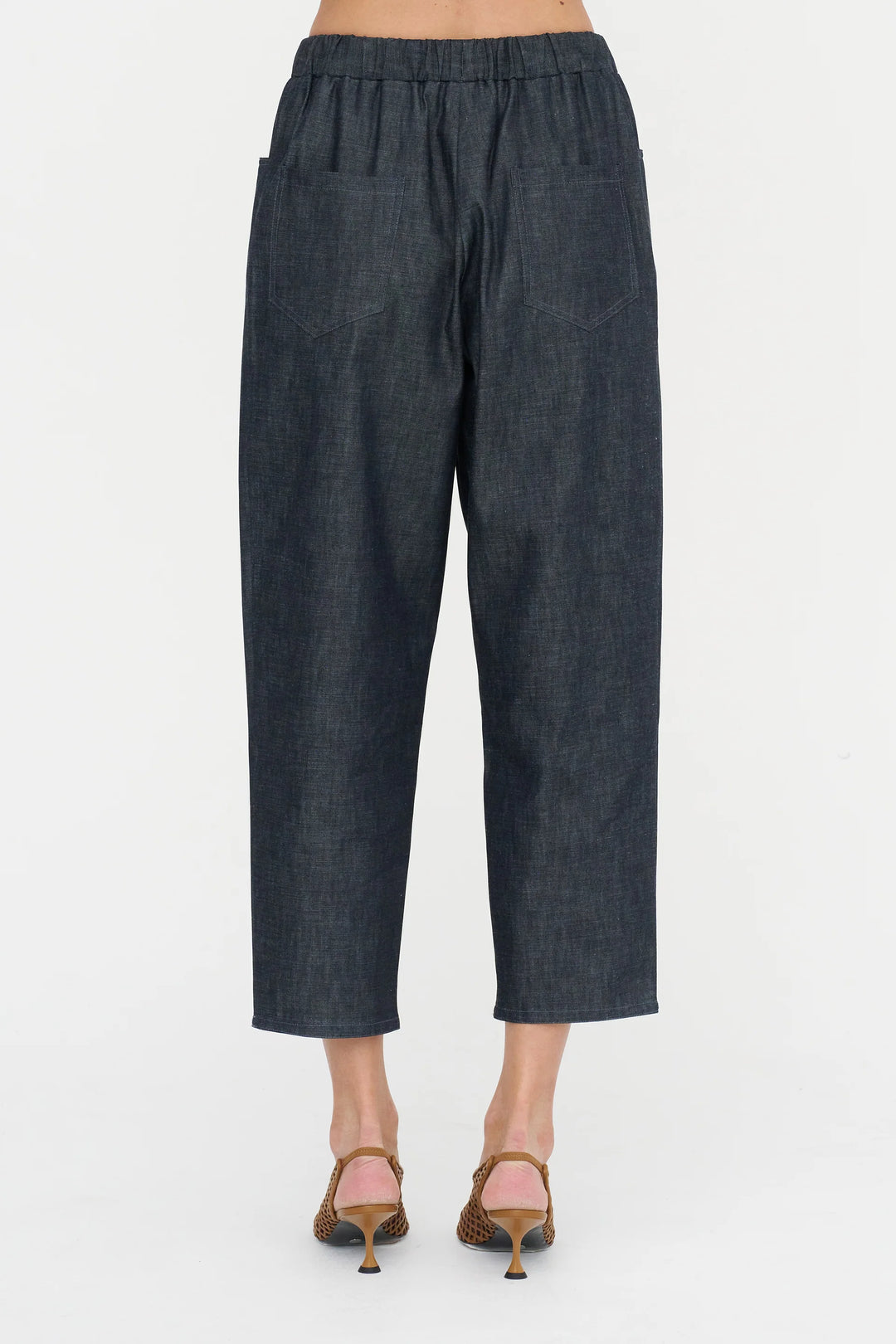 Carrot Pants Jeans - Medium Blue