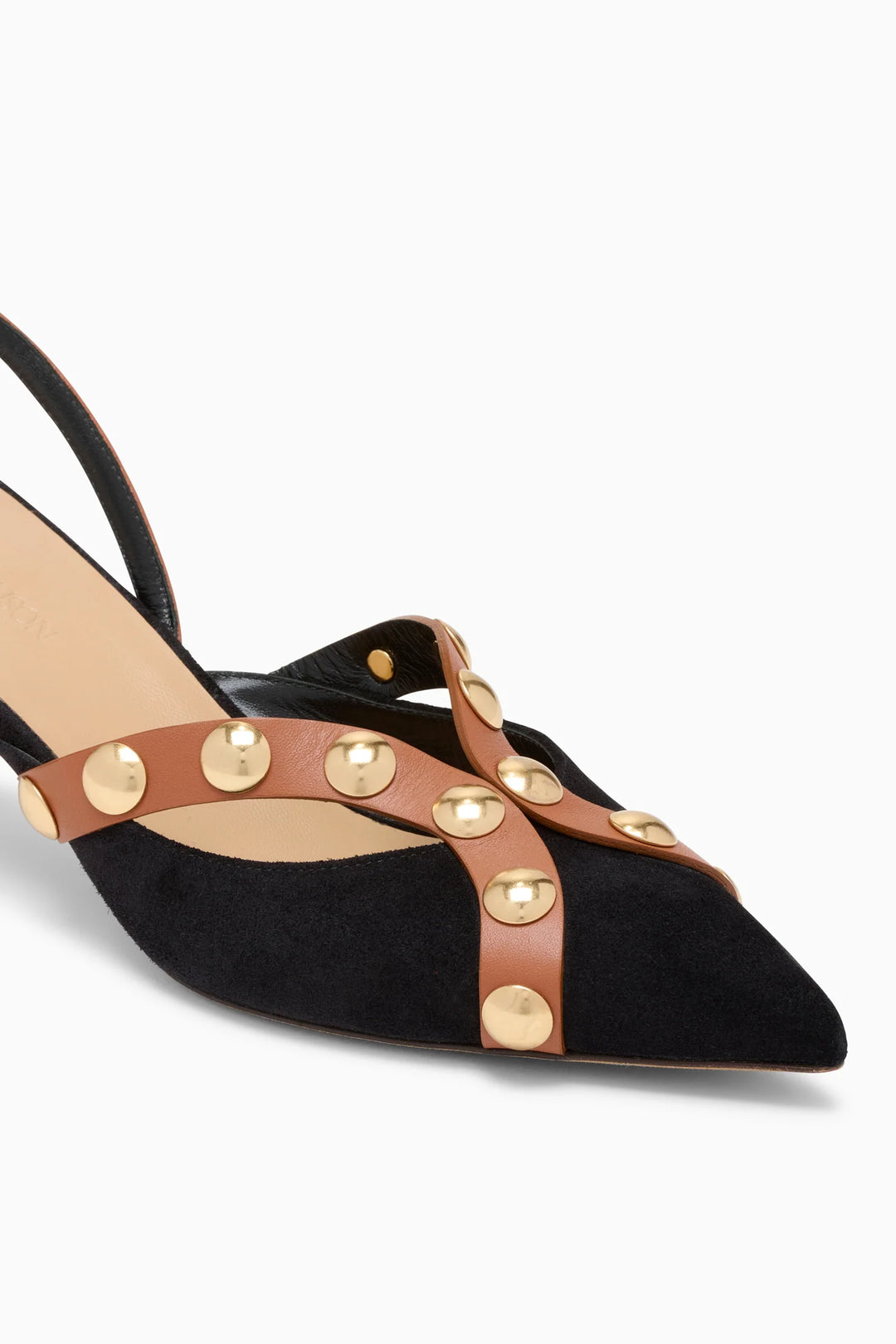 Vendome Studded Kitten Heel - Noir Mixte