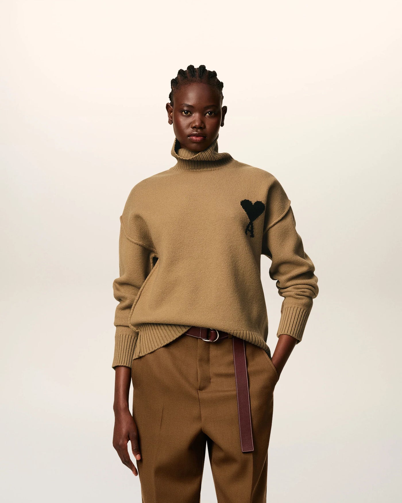 Ami De Coeur Funnel Neck Sweater - More Colors Available