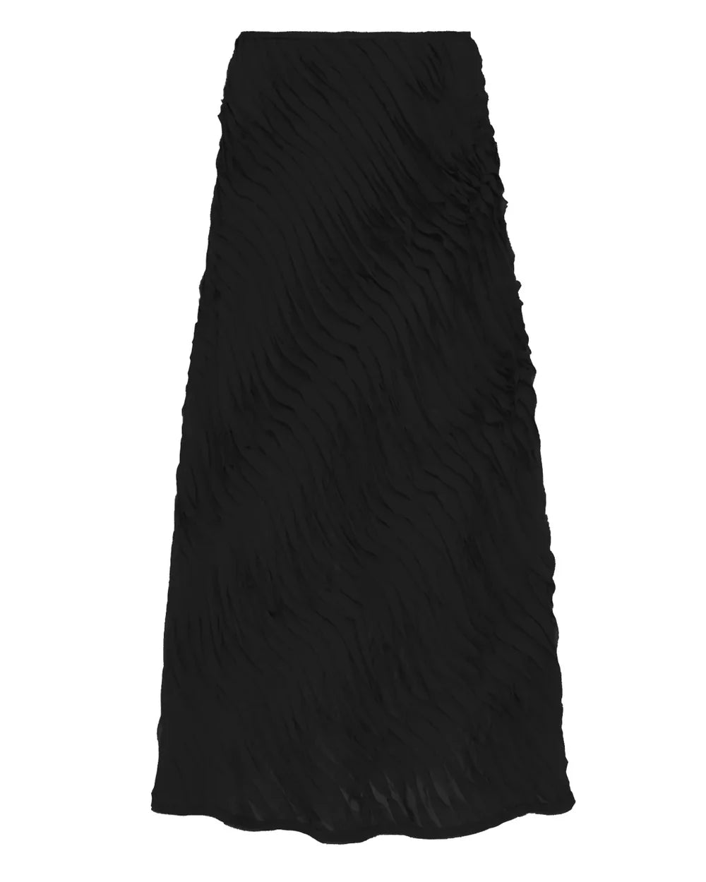 Amiko Midi Skirt - Black