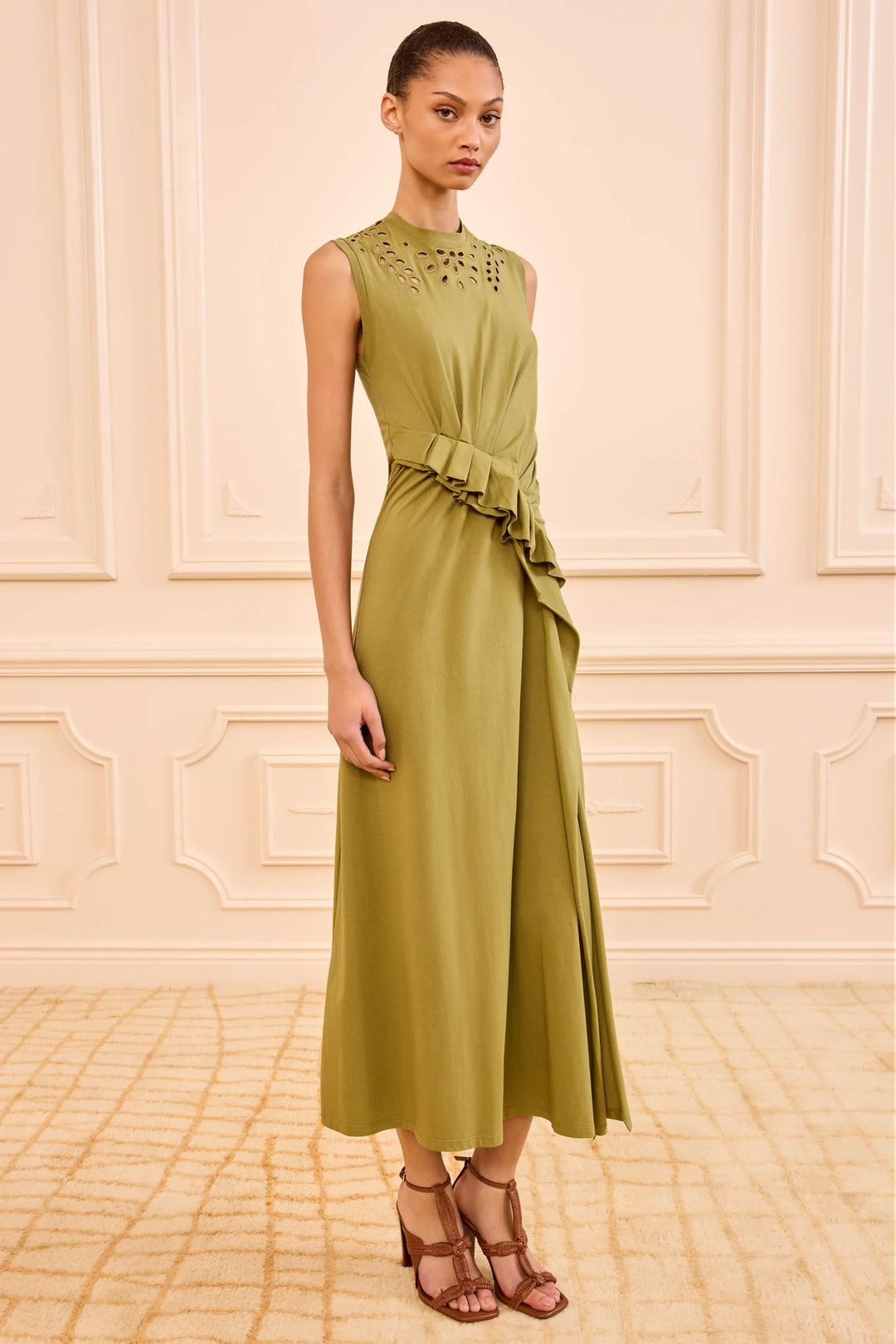 Jeune Cotton Dress - Pistachio