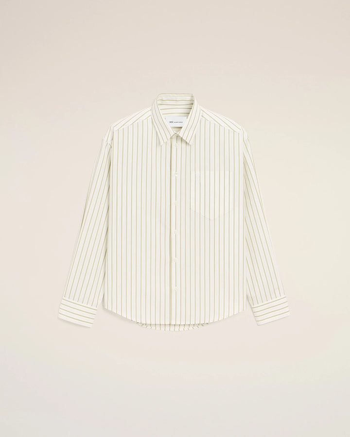 Boxy Long Sleeve Button Down - White
