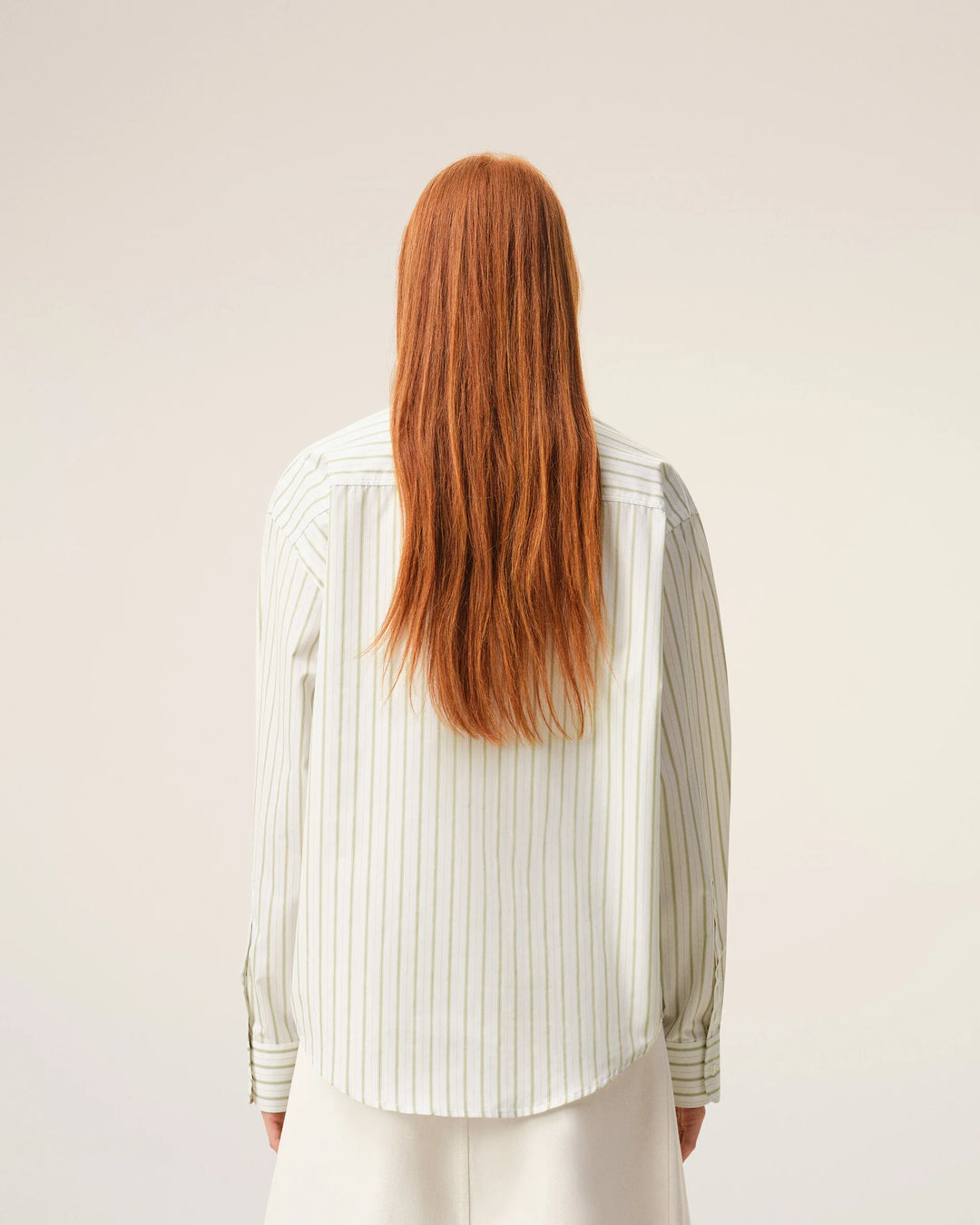 Boxy Long Sleeve Button Down - White