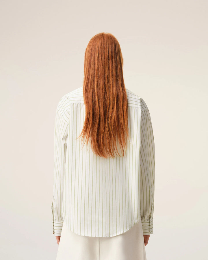 Boxy Long Sleeve Button Down - White