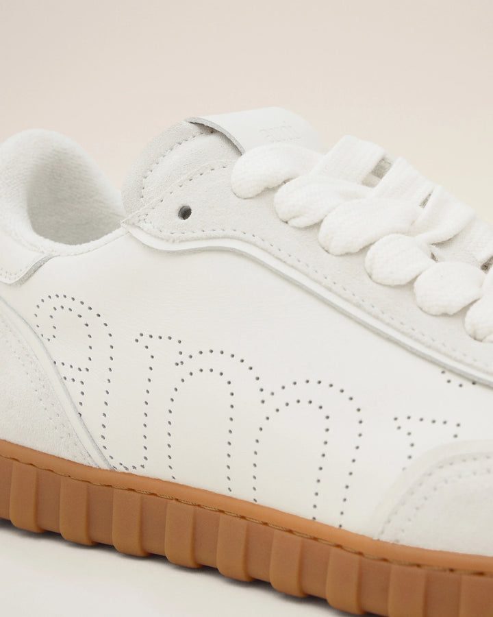 Ami Paris Step Sneakers - Off White