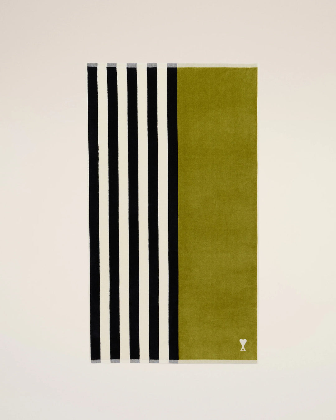Little Ami Stripes Towel - Green Multi