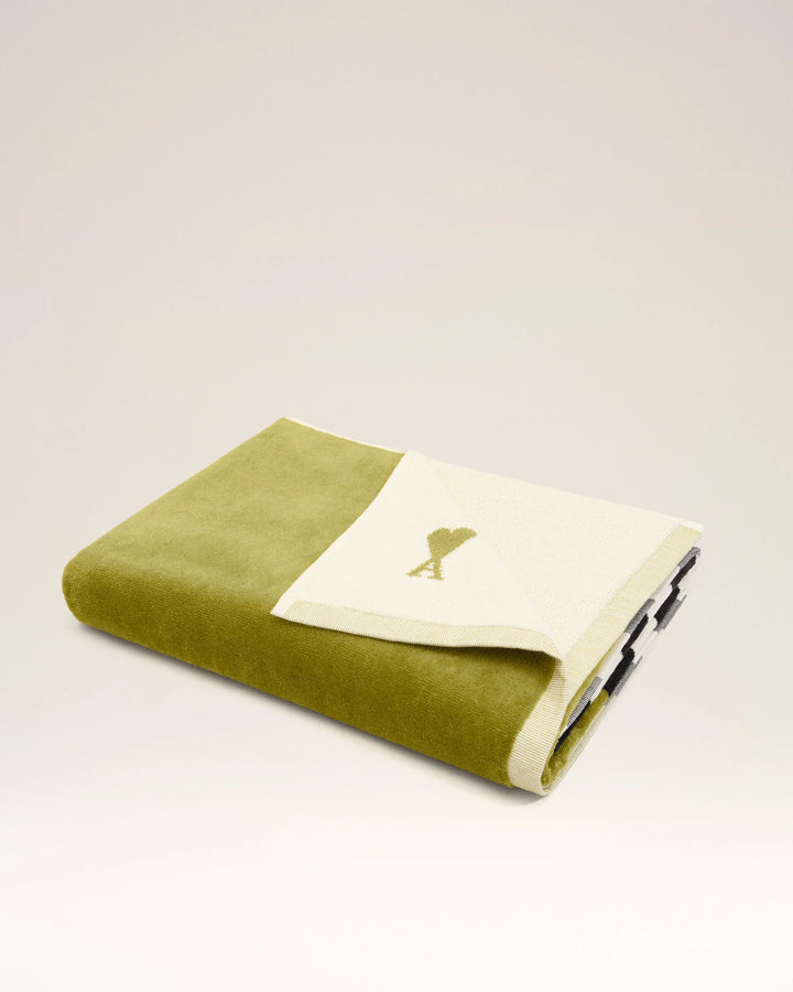 Little Ami Stripes Towel - Green Multi