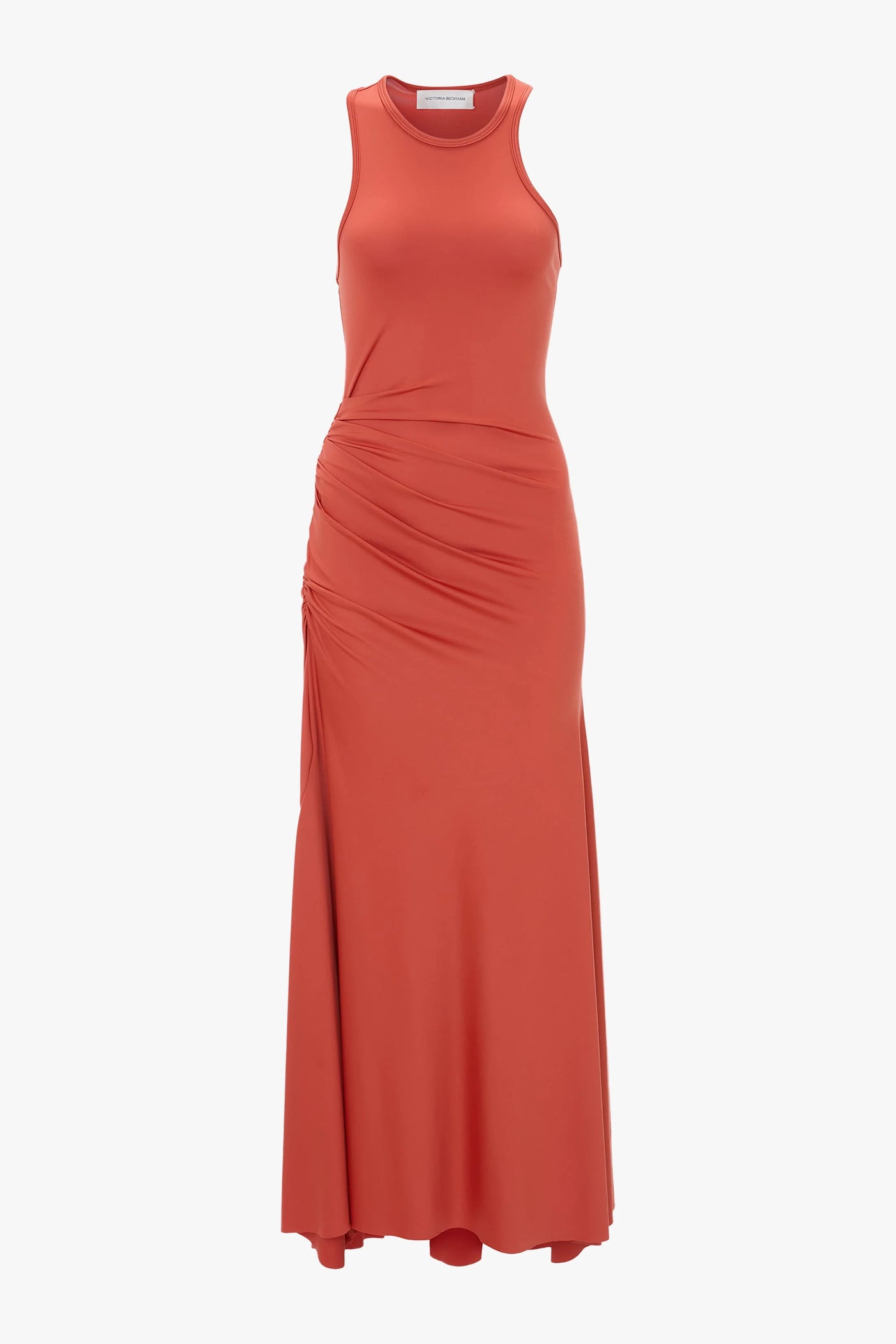 Asymmetric Tank Midi Dress - Paprika