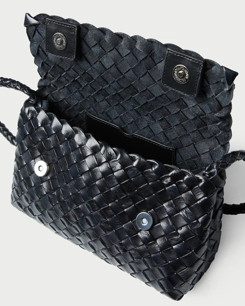 Vinnie Woven Leather Crossbody - More Colors Available