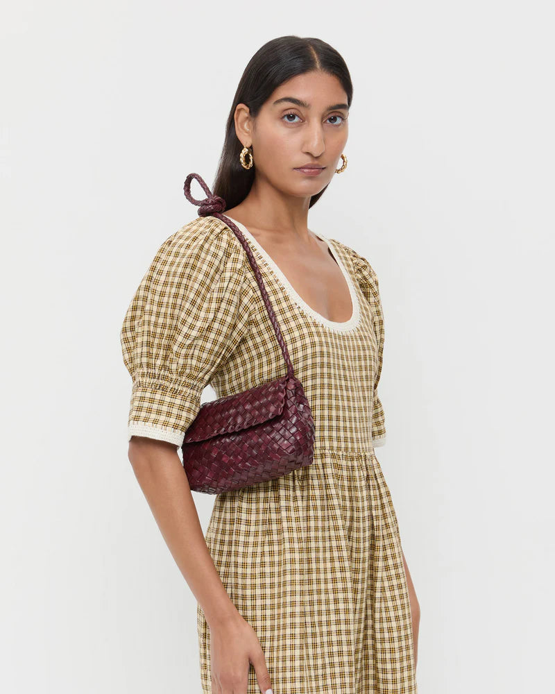 Vinnie Woven Leather Crossbody - More Colors Available