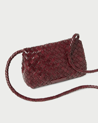 Vinnie Woven Leather Crossbody - More Colors Available