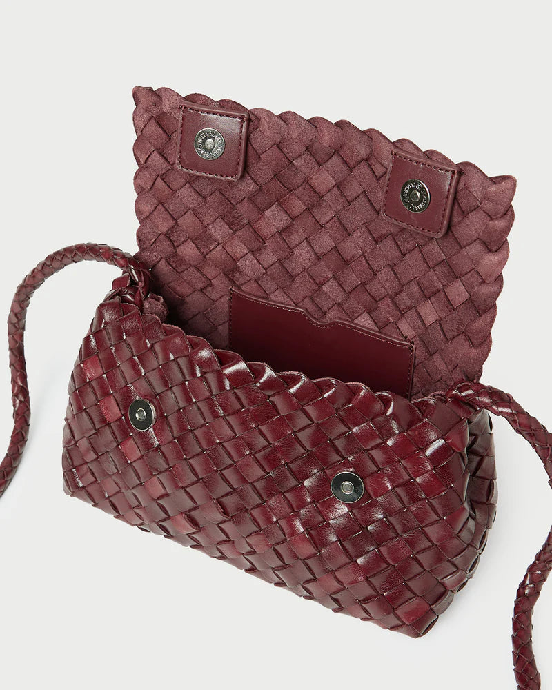 Vinnie Woven Leather Crossbody - More Colors Available