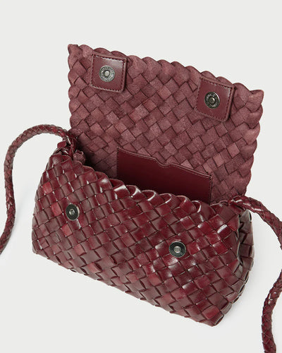 Vinnie Woven Leather Crossbody - More Colors Available