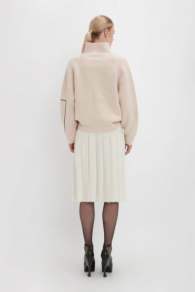 Pleated Panel Skirt - Vanilla