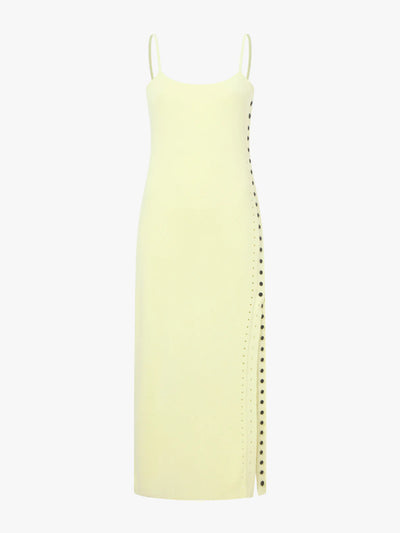 Astrid Knit Dress in Boucle Viscose - Citrine