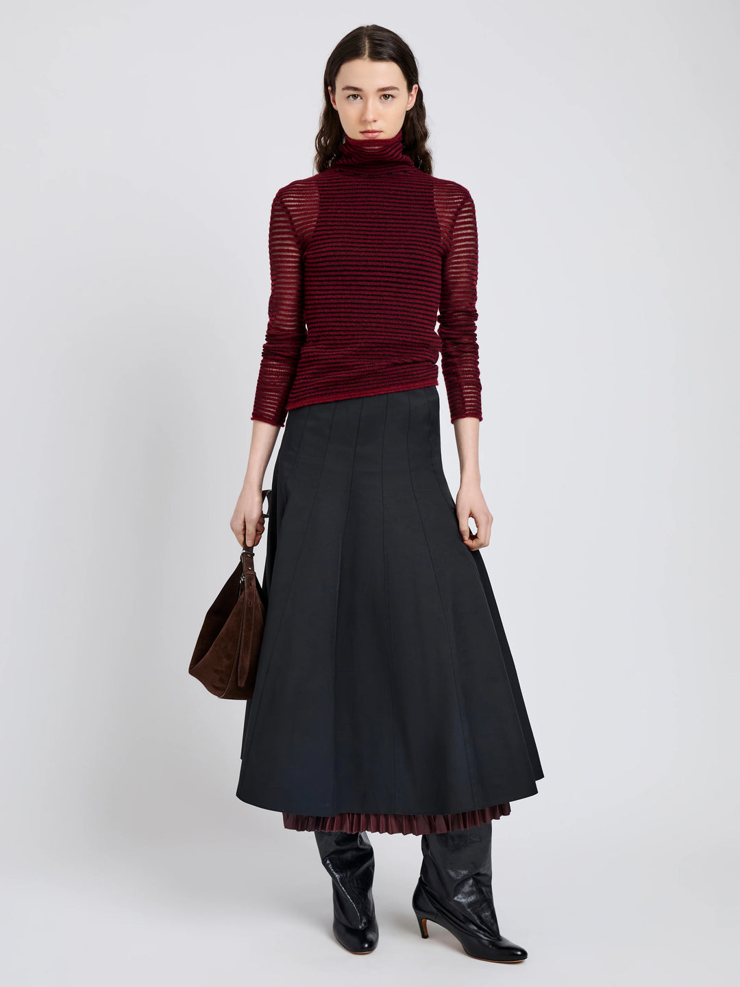 Heidi Skirt in Tech Cotton - Black