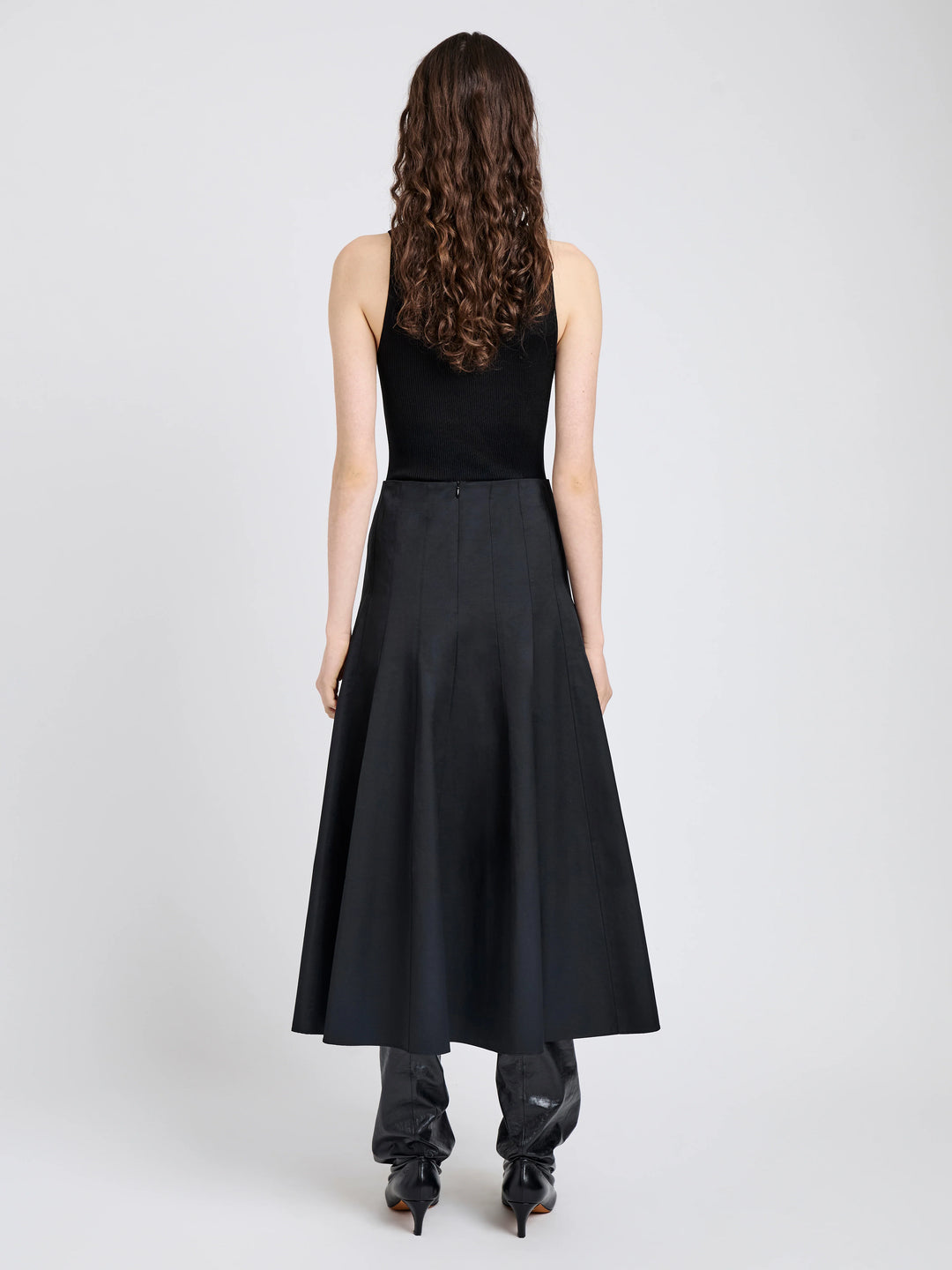 Heidi Skirt in Tech Cotton - Black