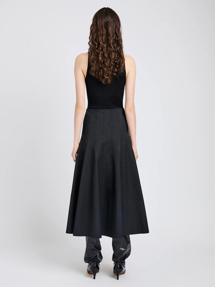 Heidi Skirt in Tech Cotton - Black
