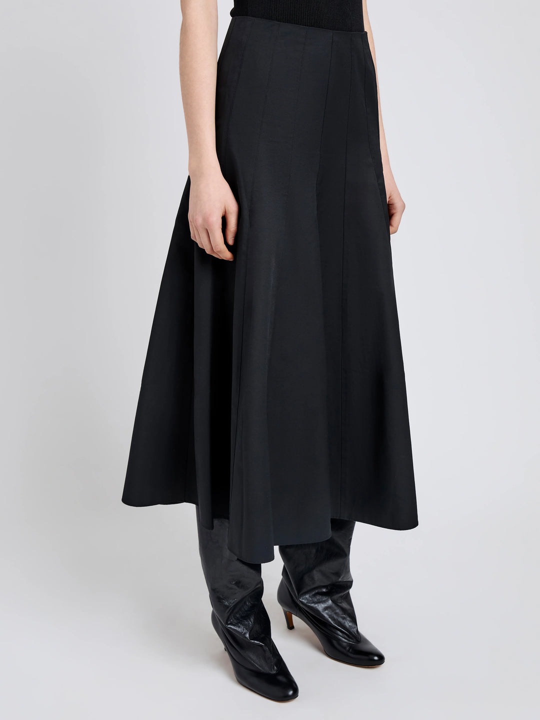 Heidi Skirt in Tech Cotton - Black