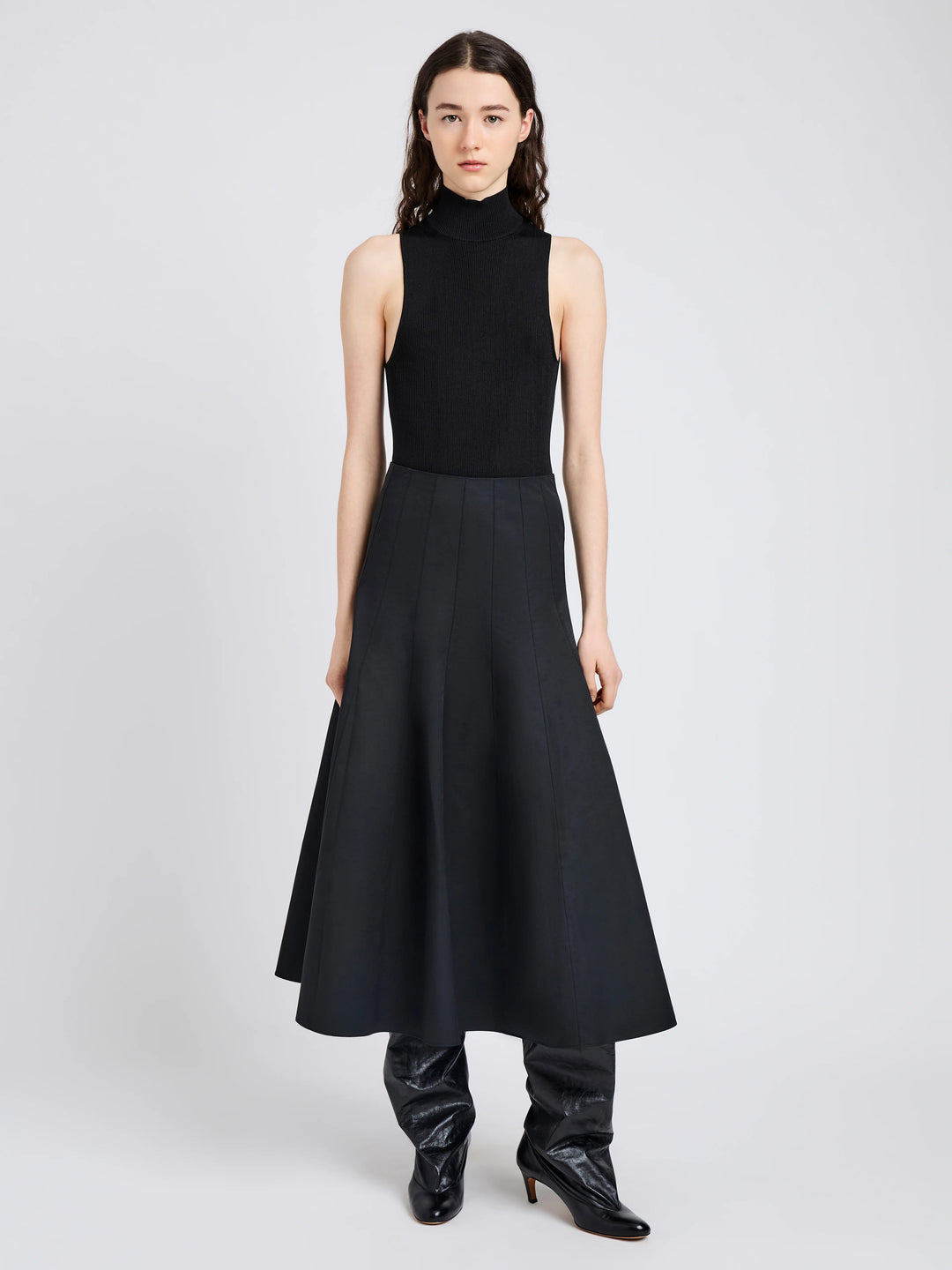 Heidi Skirt in Tech Cotton - Black