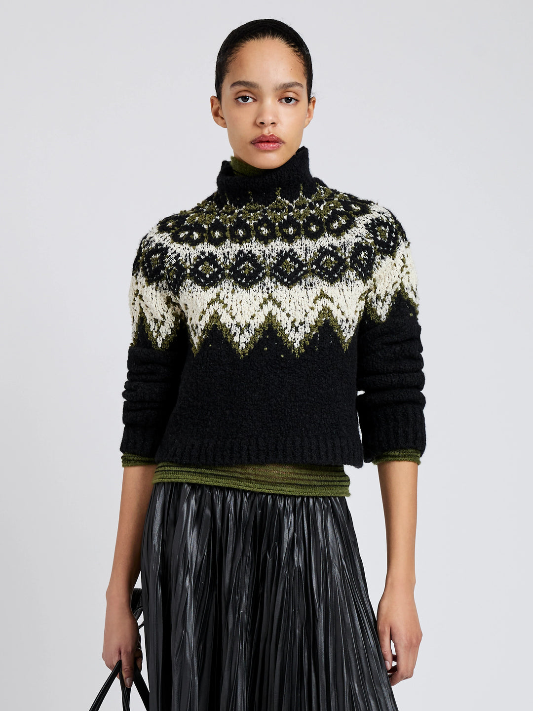 Lizzy Sweater in Textured Fairisle - More Colors Available