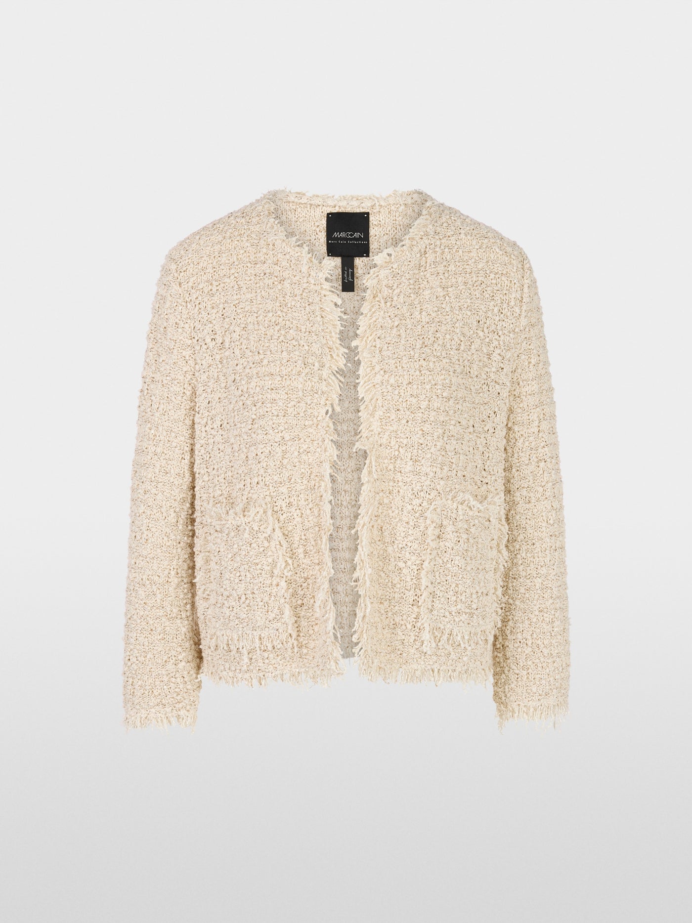 Bouclé cardigan - Cappuccino Macaron