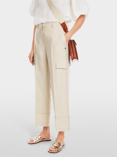 WUKARI high-waist trousers - Deep Stone