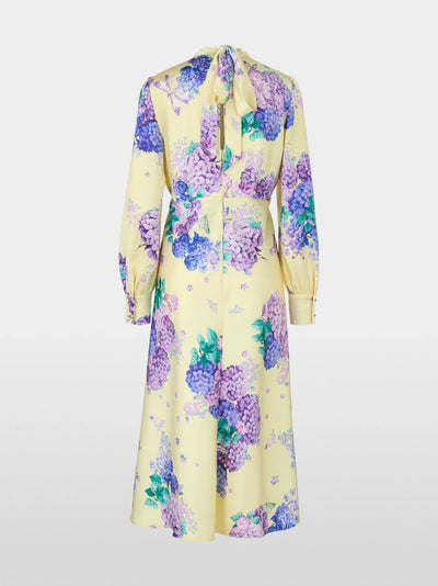 70s Rethink Together Pussy Bow Dress - Bright Vanilla