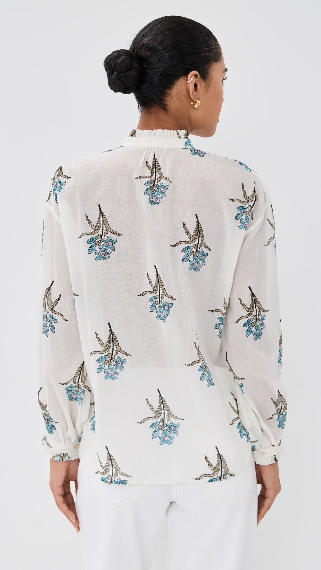 Alix of Bohemia - Poet Sky Mist Flower Blouse