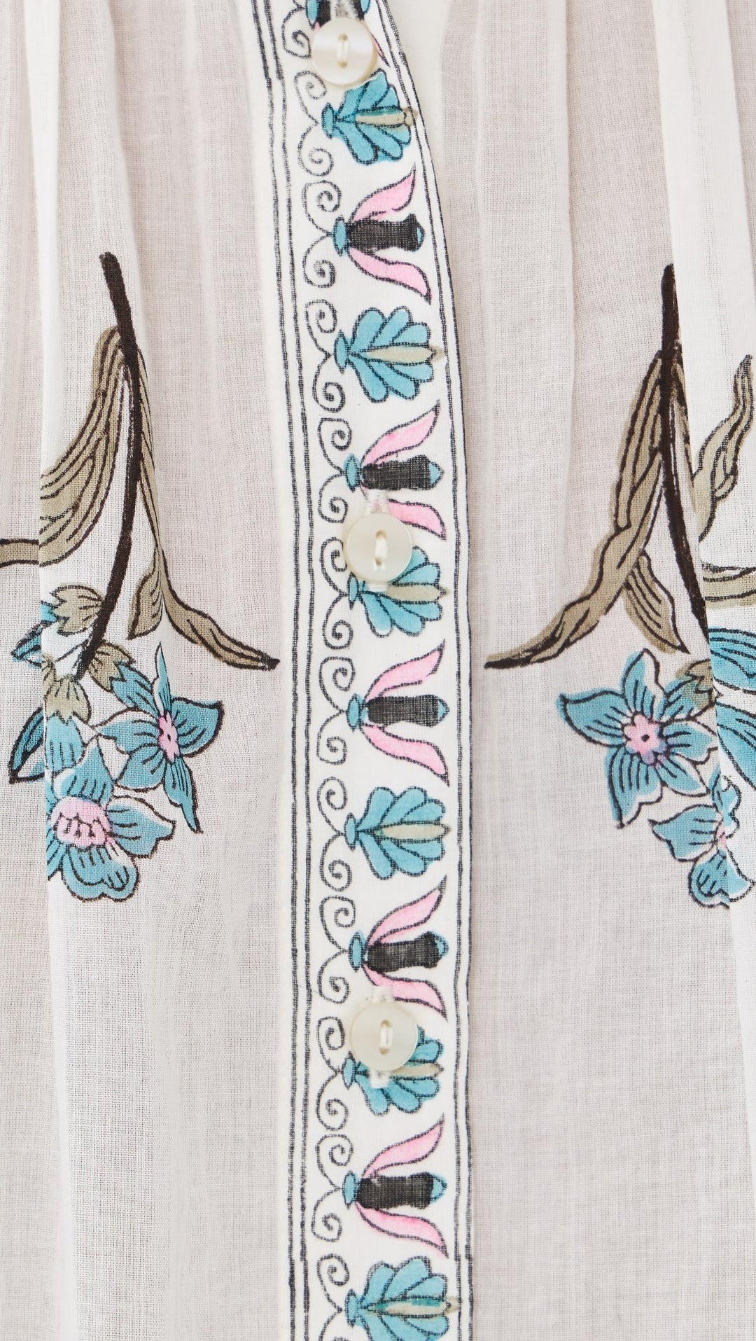 Alix of Bohemia - Poet Sky Mist Flower Blouse