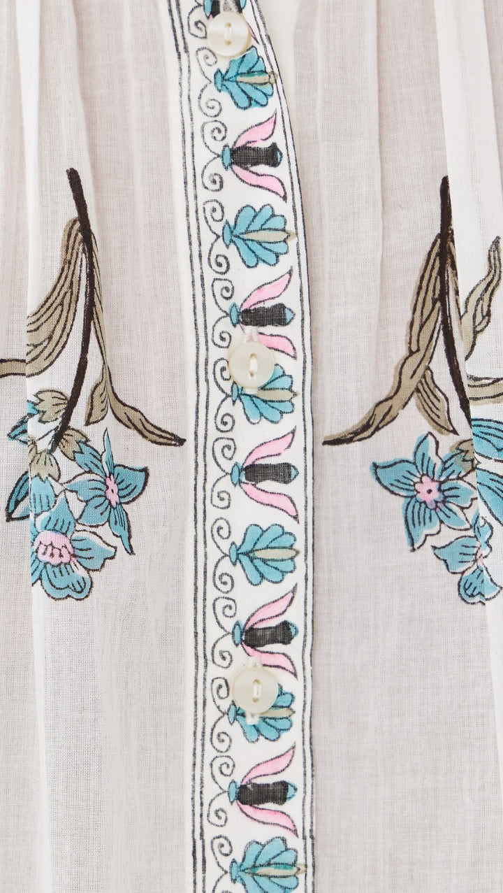 Alix of Bohemia - Poet Sky Mist Flower Blouse