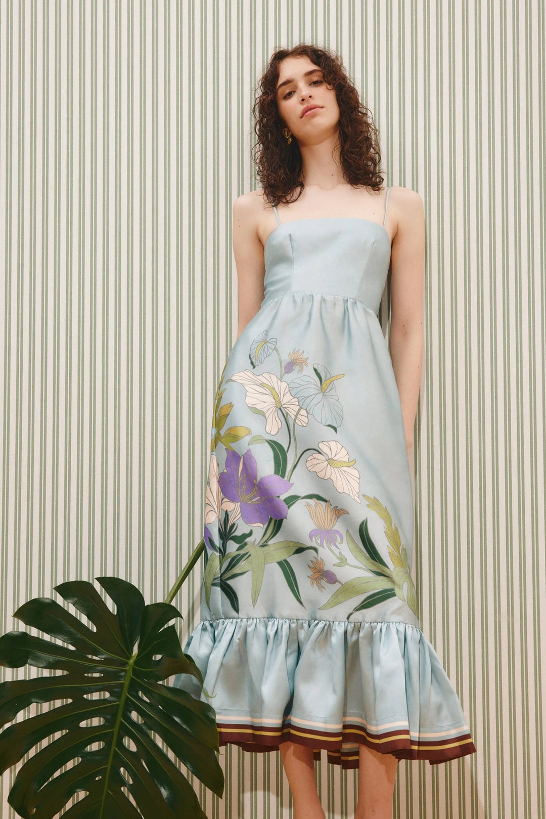 alfie midi dress - Light Blue