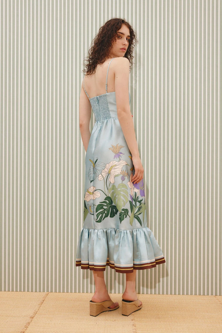 alfie midi dress - Light Blue