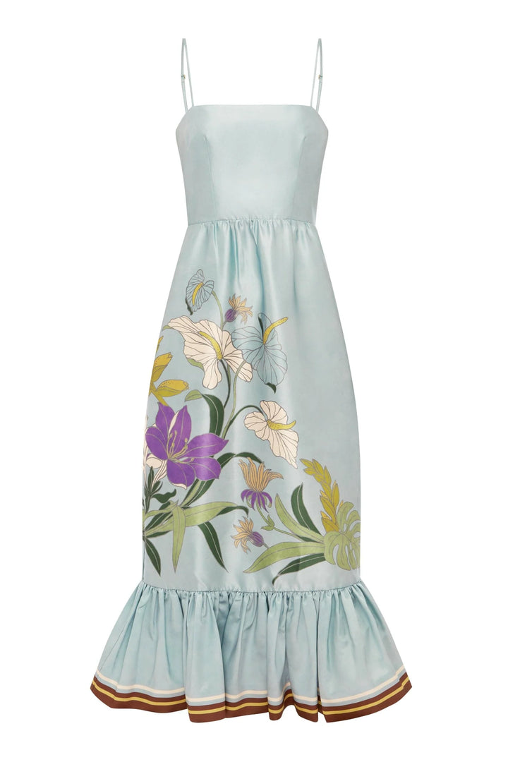 alfie midi dress - Light Blue